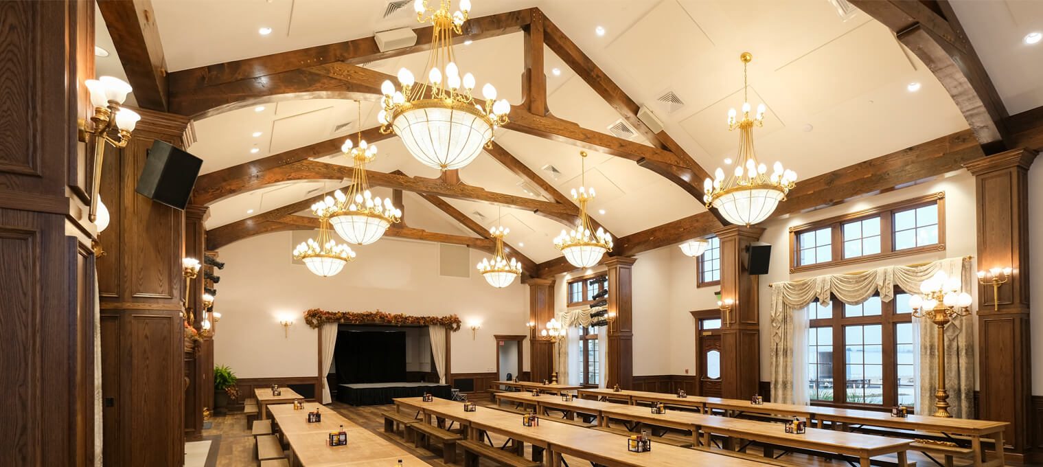 Altstadt brewery trusses accents commercial timber frame 1