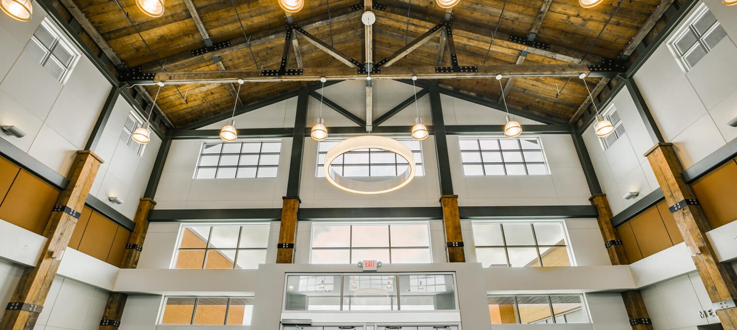 Fort worth training center commercial timber frame 1