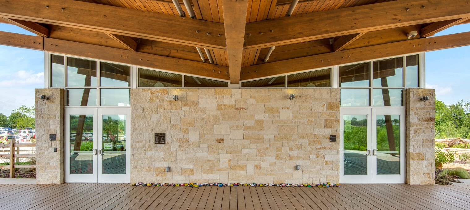 Irving outdoor commercial mass timber frame 1