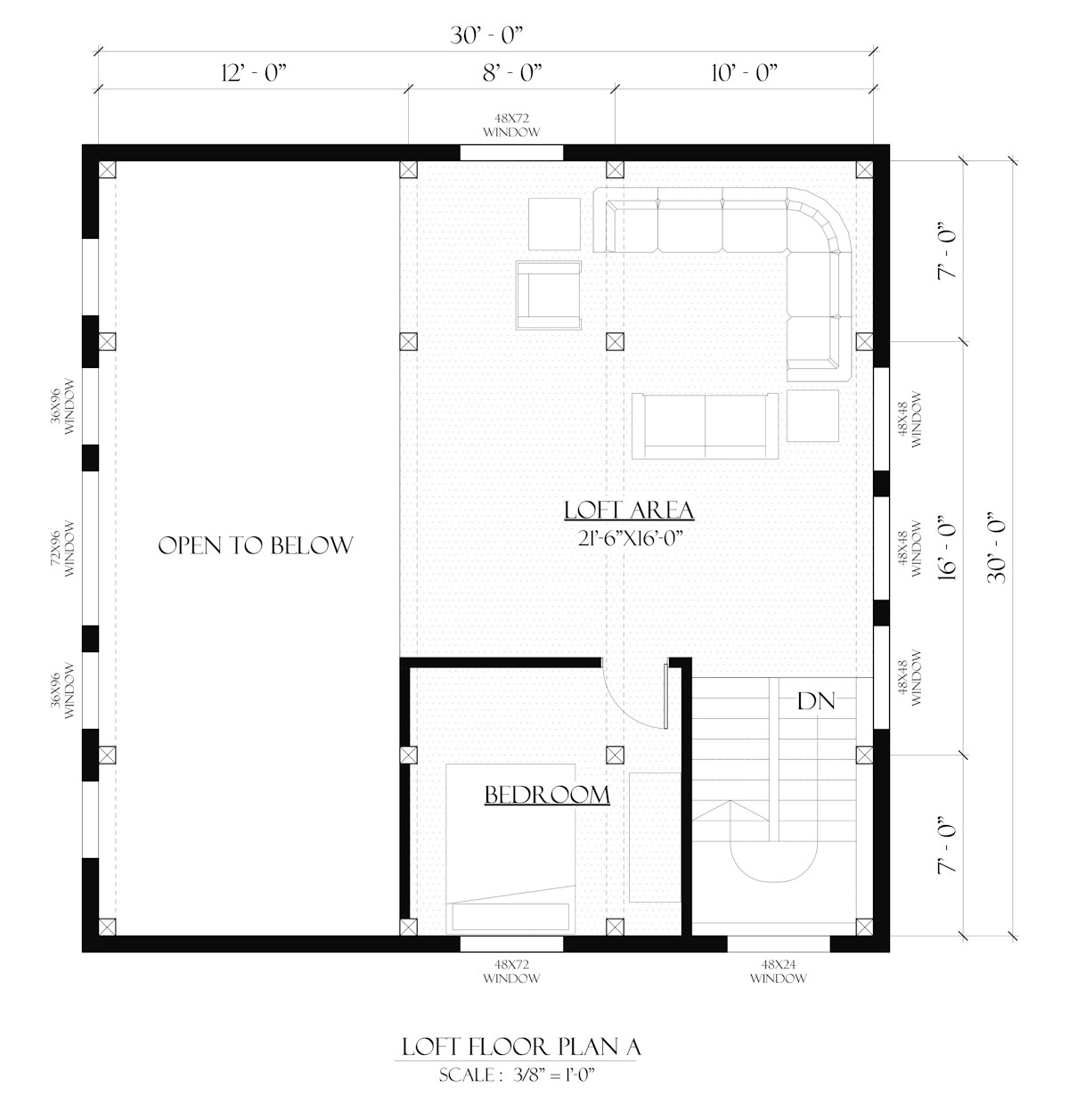 Timberlyne Blue Jay Loft Floor Plan A