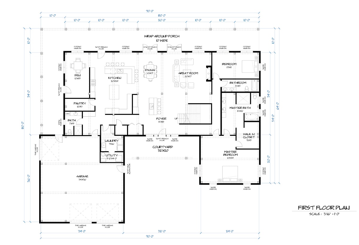 Timberlyne Camel Back Home Design Main Floor Plan
