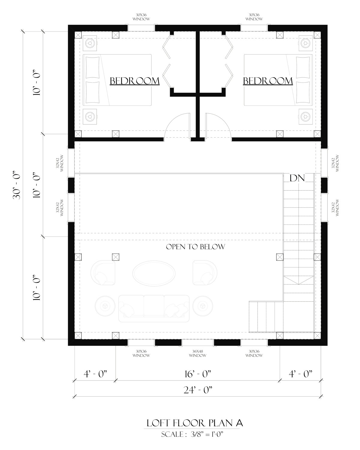 Timberlyne Cantata 24x30 Ponderosa Floor Plan Loft