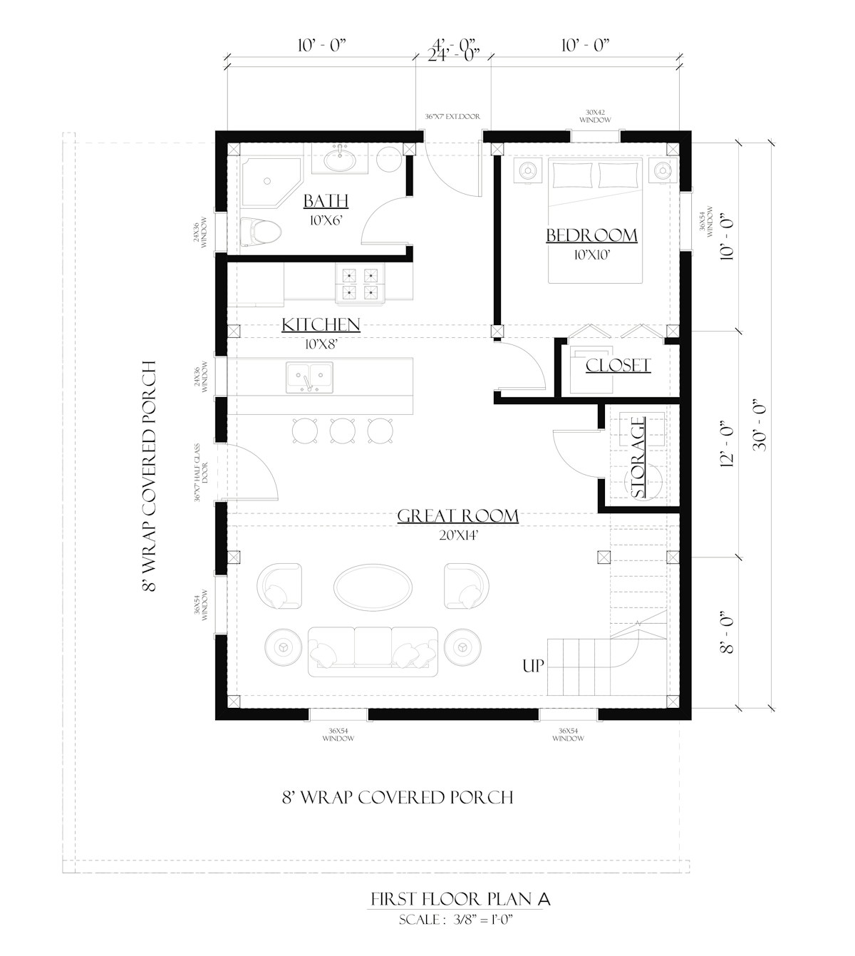 Timberlyne Cantata 24x30 Ponderosa Floor Plan Main