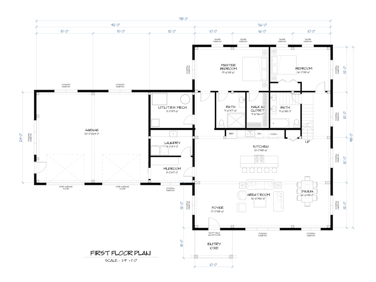 Timberlyne Granite Home Design Main Floor Plan