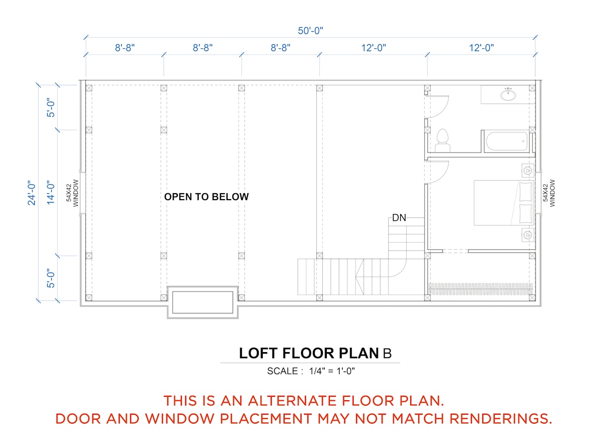 Timberlyne Hightower Loft Floor Plan B