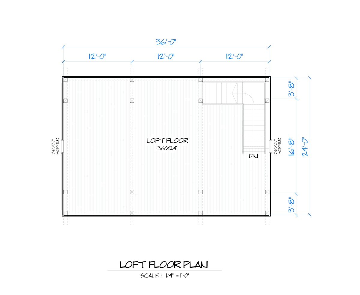 Timberlyne Magnolia Barn Loft Floor Plan