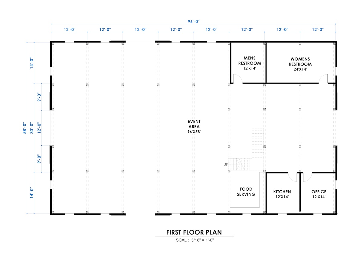 Timberlyne Glacier Event Center Main Floor Plan